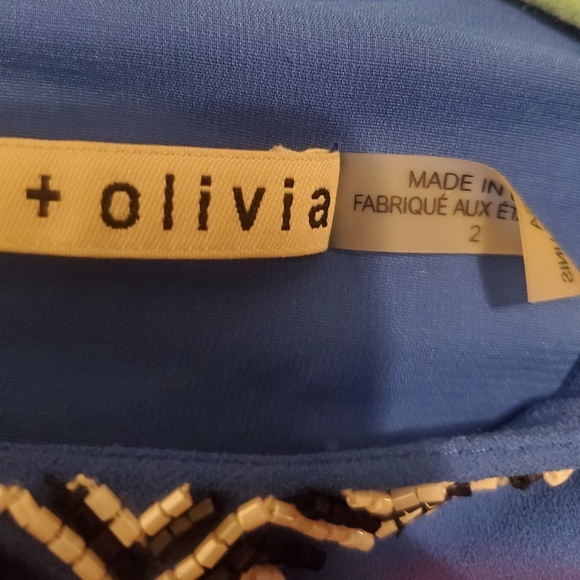 Alice Olivia Blue Zebra Dress - Sold Out Design - Picture 8 of 8